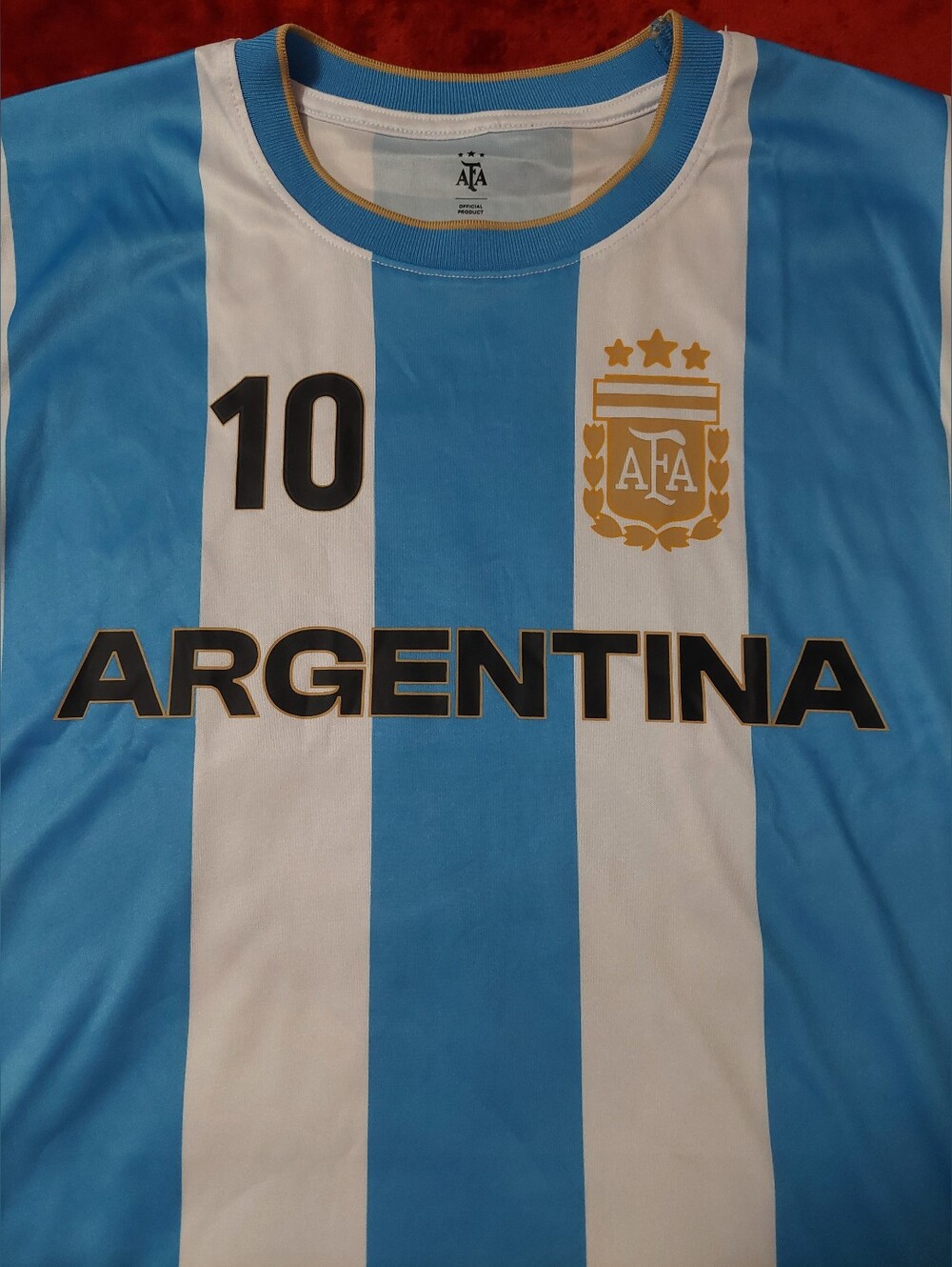 Argentina Men’s Football Jersey - Light Blue & White - FA